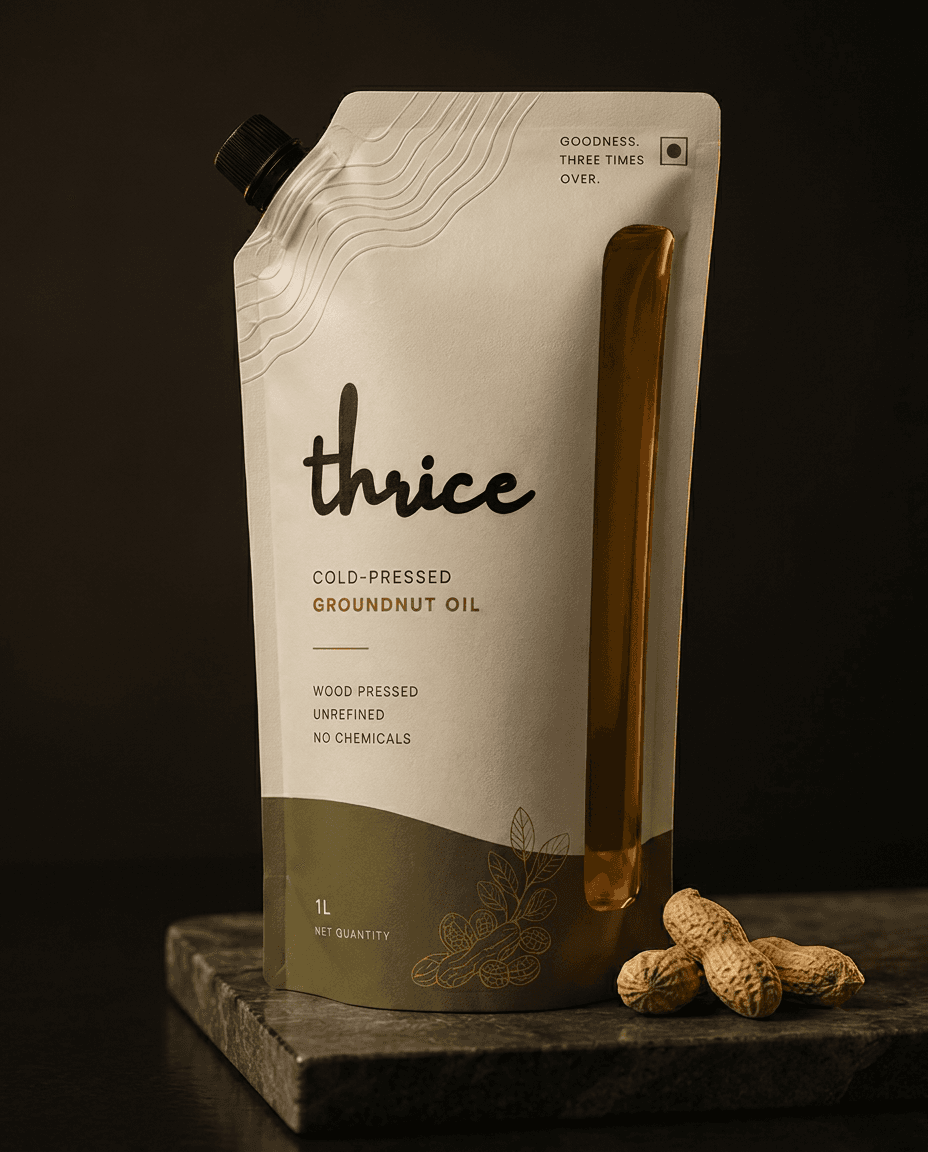 Cold-Pressed Groundnut Oil